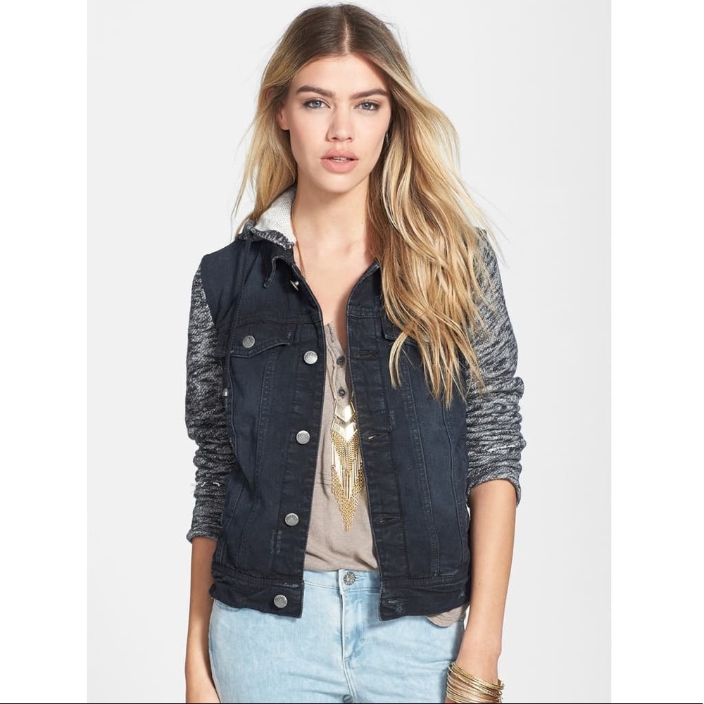 Free People Denim & Knit Jacket